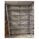 NSF Heavy Duty Wire Rolling Shelving Unit