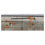 (4) Pipe Clamps