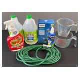 Cleaner, Extension Cord, Measure Cups and Vinegar