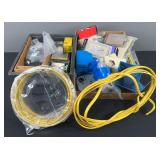 Electrical Boxes, Plugs, Wire, & Assorted Supplies