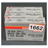 Winchester Super-X Hollow Point .12 Ga. 2 3/4” Rifled Slugs, 15 Count