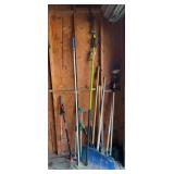 Walnut Picker, Post Hole Digger, & Assorted Hand Tools