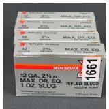 Winchester Super-X Hollow Point .12 Ga. 2 3/4” Rifled Slugs, 20 Count