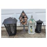 Pair of Bug Zappers & Pair of Bird Houses