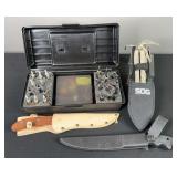 SOG Throwing Knives, Filet Knives, & Broadhead Tackle Box