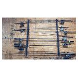 Fishing Rods & Reels with Wall Rack