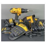 Dewalt Drill, Batteries, Charger, & Bag