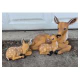 Doe & Two Fawns Garden Statues