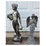 Angel & Garden Lady Statue