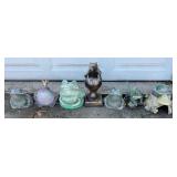 (7) Small Frog Statues