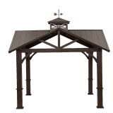 Allen+Roth 12’x12’ Wood-Looking Hardtop Gazebo
