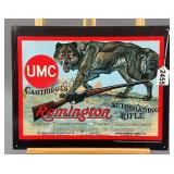 Remington UMC Cartridges Wolf Metal Sign