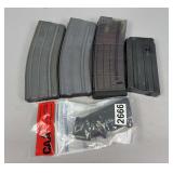 (4) AR-15 Magazines & AR/AK Tactical Handgrip