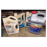 Jugs of Motor Oil & Hydraulic Transmission Oil