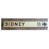 Sidney Road Sign