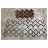 (14) Cast Iron Ornamental Scroll Castings