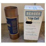 1 Rolls of Brown Trim Coil, One Flashing Roll