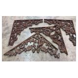 (4) Cast Iron Decorative Corner Pieces