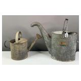 Pair of Galvanized Watering Cans