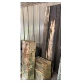 Wooden Workbench Top and Virgin Timber Blocks