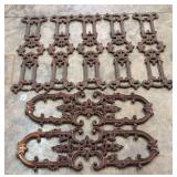 (7) Cast Iron Architectural Panal/Railing Inserts