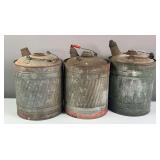 Trio of Fuel Cans