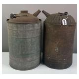 Pair of Metal Fuel Cans