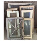 Assortment Of Glass Pane Windows & Transoms