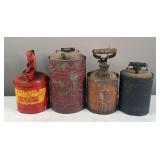 (4) Small Fuel Cans