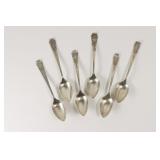 6 Whiting "Madam Jumel" Sterling Silver Teaspoons