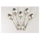 5 Wendell "Lombardy" Sterling Silver Table Spoons