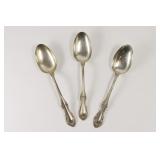 3 International Sterling Silver Table Spoons
