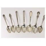 7 Miscellaneous Silver Table Spoons