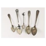 Miscellaneous Souvenir Spoons. Sterling. Eagle