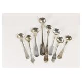 8 Misc Coin Silver Mustard Ladles