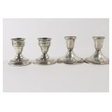 2 Pairs Sterling Silver Candlesticks