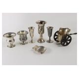 7 Pcs Misc Sterling Silver Cups, Etc