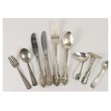 9 Pcs Sterling Silver Flatware. Gorham & More