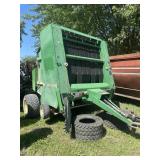 John Deere 535 Round Baler; Net Wrap