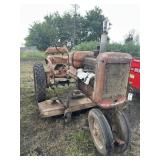 Allis Chalmers B  with 5 foot belly mower