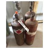 Carbon dioxide and acetylene tanks