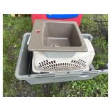 Pet taxis and small sink