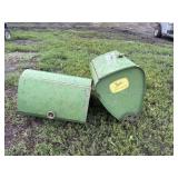 Two John Deere planter boxes