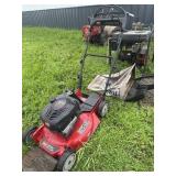 Toro push lawnmower with bagger