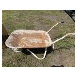 Metal wheel barrow