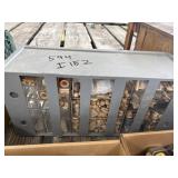 Drawer of wooden buttons