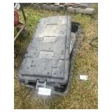 Tool box with nails and saws