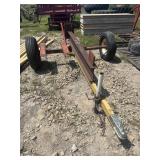Single axle cart setup for log splitter