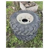AT25x10-12 Tires on rims (x2)