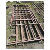 Square pipe gates and walk-thru gate